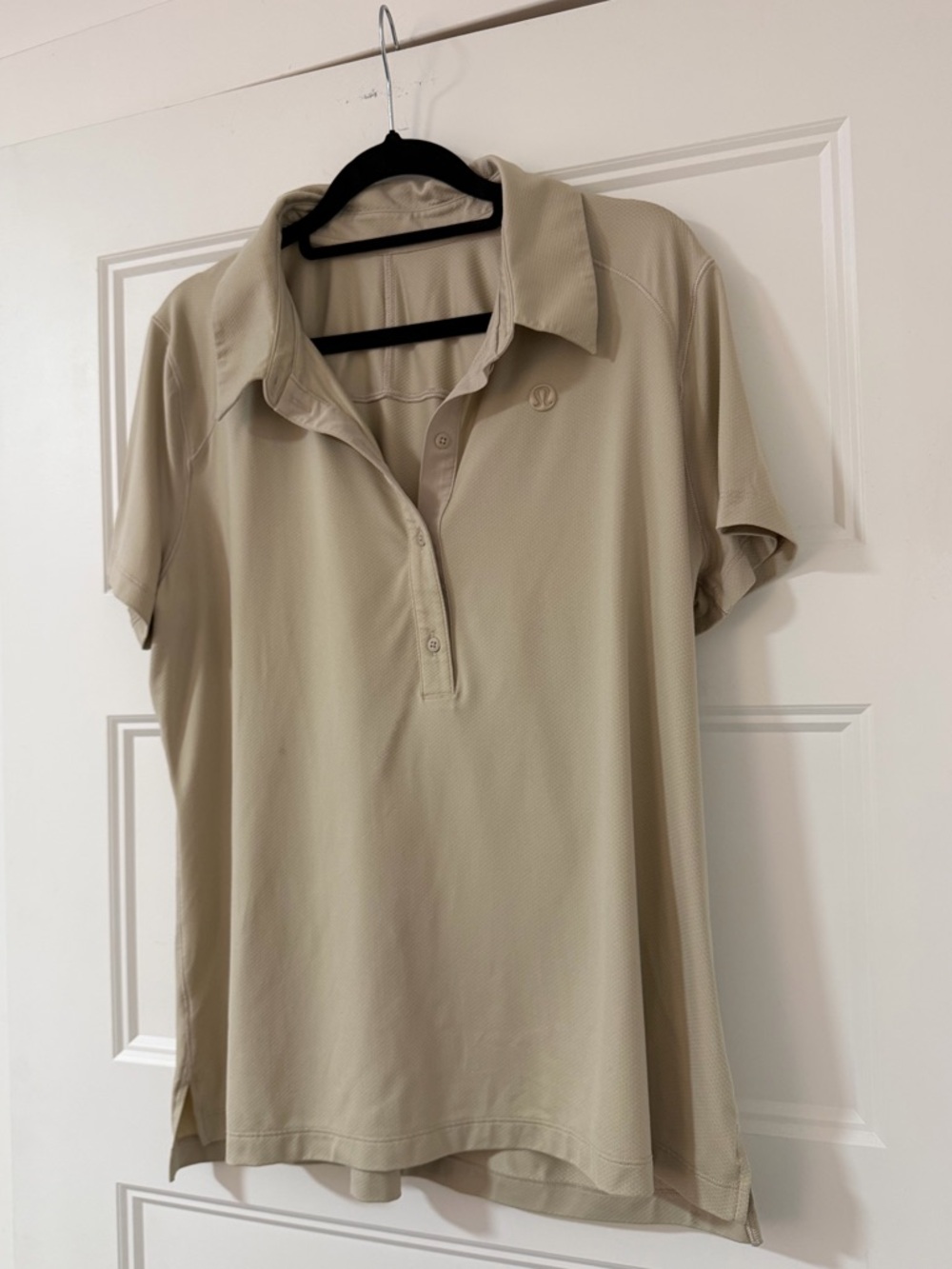 lululemon athletica Women's Beige Polo Shirt - Size 14